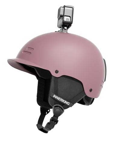 InnerKing Lightweight Ski Helmet for Men and Women with Action Camera Mount, 12-Vent ABS Snowboard Helmet with Impact-Resistant EPS Foam, Adjustable Fit, Protective Snow Sports Helmet-