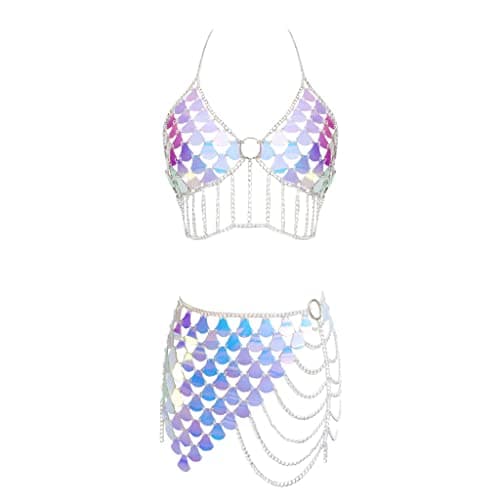 Connie Cloris Women's Sexy Suit Body Chain (G-Silvery Colour) - Image 1