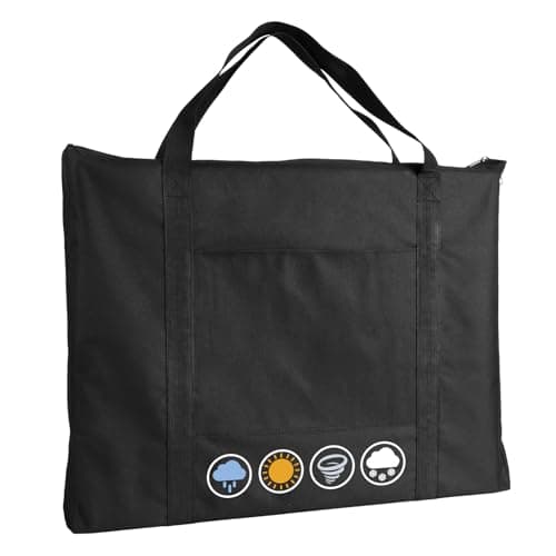 Ostlttyn Art Portfolio Case, Waterproof 24x36 Inch Large Art Portfolio Bag with Shoulder Strap for Artwork, Poster, Sketching, and Drawing, Black - Image 1