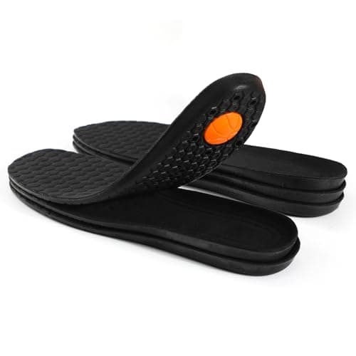 XINIFOOT 3 Pairs Premium Comfort Shoe Replacement Insole, Shock Absorption Elastic Cushion Inserts, Breathable Shoe Inner Soles for Women (New Black) - Image 1