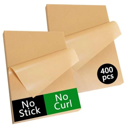 400-Pack Unbleached Parchment Paper Sheets for Baking, 12x16 Inch Precut Non-Stick Baking Paper, No Curl, No Tear Sheets for Oven, Air Fryer & Cookie Baking - Image 1