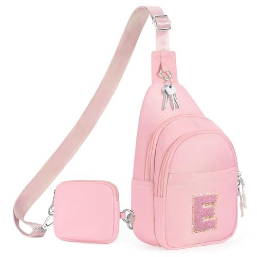 X-KIDS Initial Fanny Pack for Teen Girls Cute Crossbody Bag Sling Purse Personalized Gift for Tween Girl Kids 6-14 Years Old - Image 1