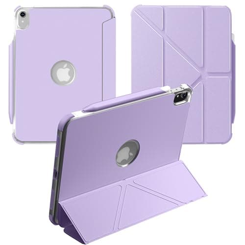 Mouncolor Case for iPad (A16) 11th Generation 11 Inch 2025, iPad 10th Generation Case 10.9 Inch 2022 with Pencil Holder, 3+Y Fold Magnetic Protective Stand Cover (Purple) - Image 1