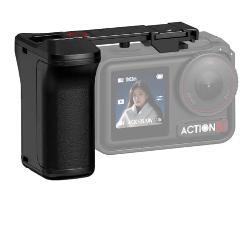 Grip Kit for DJI OSMO Action 5 Pro (for Original Cage), Handle Holder Expansion Mount DSLR Style with Shutter Button for DJI Osmo Action 5 Pro 4 3 Camera Accessories - Image 1