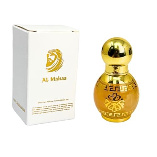AL MAHAS Golden Sand – 10ML Roll-On Perfume Oil Unisex Perfumes | Sweet & Fruity Oriental Fragrance with Tangerine, Peach, Vanilla, Musk & Amber | Alcohol-Free by ALMAHAS Perfumes
