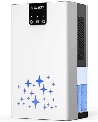 Dehumidifier, 95 OZ Water Tank Dehumidifiers for Home with Auto Shut Off, 1000 sq. ft. Dehumidifier for Bedroom Bathroom Basement Rv with 7 Color Light, Quiet Dehumidifiers with Sleep Mode - Image 1