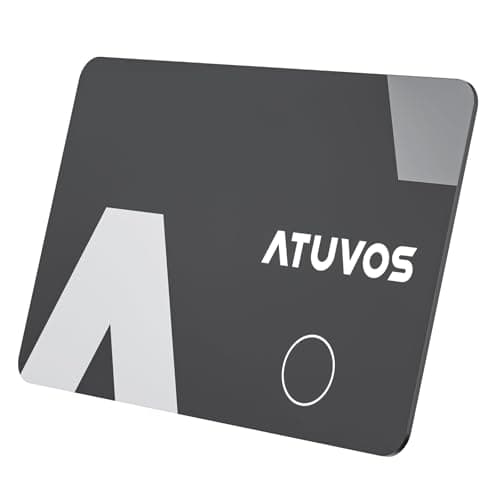 ATUVOS Wallet Tracker Card Ultra-Thin 1.6mm, Smart Air Tag Bluetooth Tracker Works with Apple Find My (iOS Only), Item Finder Tag for Luggage, Passports, 3-Year Battery Life, IP67 Waterproof, 1 Pack - Image 1