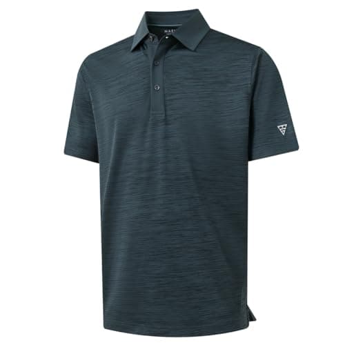 M MAELREG Golf Shirts for Men Dry Fit Moisture Wicking Pique Performance Casual Sport Mens Polo Shirts Short Sleeve - Image 1