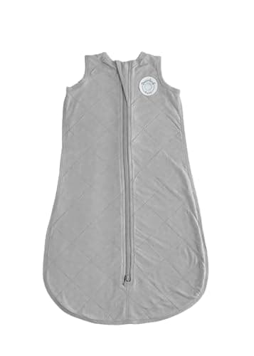 Dreamland Baby Lightweight Bamboo Viscose Sleep Sack (24-36 Months). 1.0 TOG Ultra Soft Blanket w/ 2-Way Zipper. 95% Viscose, 5% Spandex (Grey). Mom-Owned US Business, Premium Materials - Image 1