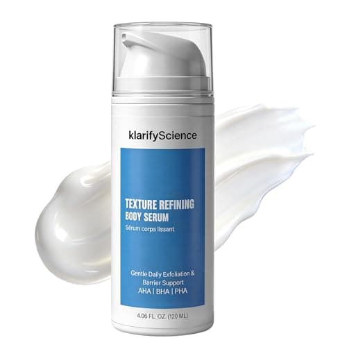 klarifyScience Folliculitis Treatment Cream: Texture Refining Body Serum – Triple Acid AHA, BHA, PHA with Niacinamide, For Bumpy Skin & Ingrown Hair, Safe for Intimate Areas (120 ml) - Image 1