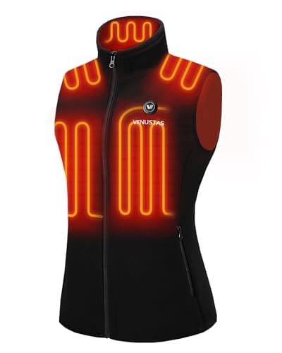 Venustas Women's Fleece Heated Vest with Battery, Up to 20 Hours Runtime, Insulated Electric Coat - Image 1
