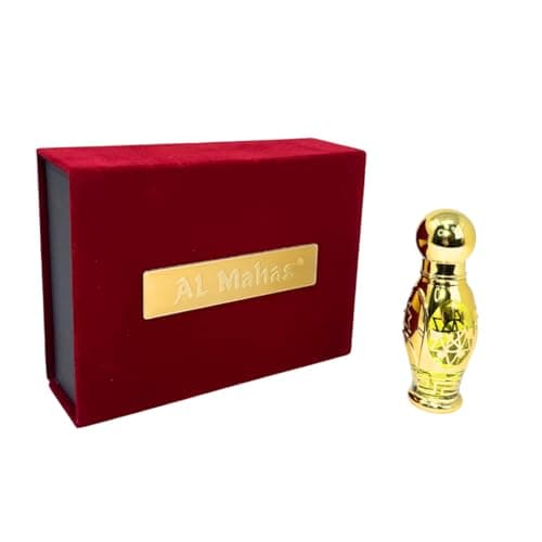 AL MAHAS Oud Wood – 15 ML Roll-On Perfume Oil for Men Perfumes | Smoky & Woody Fragrance with Oud, Sandalwood, Vetiver & Amber | Alcohol-Free by ALMAHAS