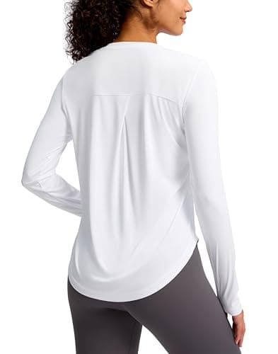 Soothfeel Women's UPF 50+ Sun Shirts Long Sleeve SPF UV Protection Rash Guard Lightweight Quick Dry Hiking Workout Tops whiteXXL - Image 1