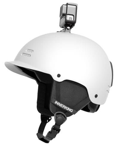 InnerKing Lightweight Ski Helmet for Men and Women with Action Camera Mount, 12-Vent ABS Snowboard Helmet with Impact-Resistant EPS Foam, Adjustable Fit, Protective Snow Sports Helmet-