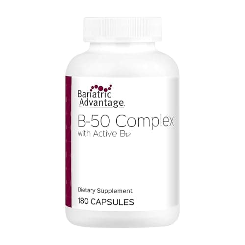 Bariatric Advantage Vitamin B50 Complex - for Bariatric Surgery Patients - High-Potency, Easy-Digest Mini Capsules - Vitamin B Complex Supplements - Brain Health Support* - 180 Count - Image 1