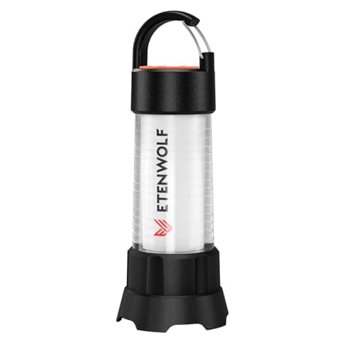 ETENWOLF 2-in-1 Mini Lantern and Flashlight,6 Modes1000LM Rechargeable Camping Light,5000mAh Super Bright Flashlight with UV,Waterproof Portable Tent Light for Camping,Emergency Light,Power Outage