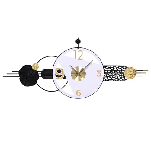 AXAORIRA 51x21 Inches Large Modern Wall Clock, Non-Ticking Quartz Decorative Analog Clocks Battery Operated for Living Room, Bedroom, Hallway - A Stylish and Practical Gift for Family and Friends - Image 1