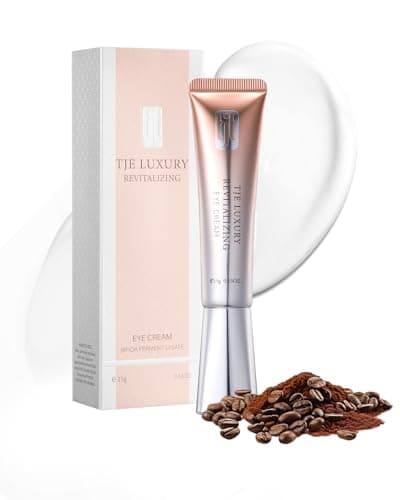TJE Caffeine Eye Cream, Under Eyes Cream with Hyaluronic Acid & Vitamin E, Under eye Treatment Serum for Women & Men - 15 g - Image 1
