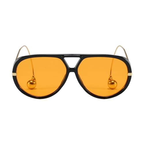 BOBUXLIIN Oversized Womens Aviator Sunglasses Retro Big Large Sunglasses for Women UV Protection Trendy Ladies Shades 2025 - Image 1