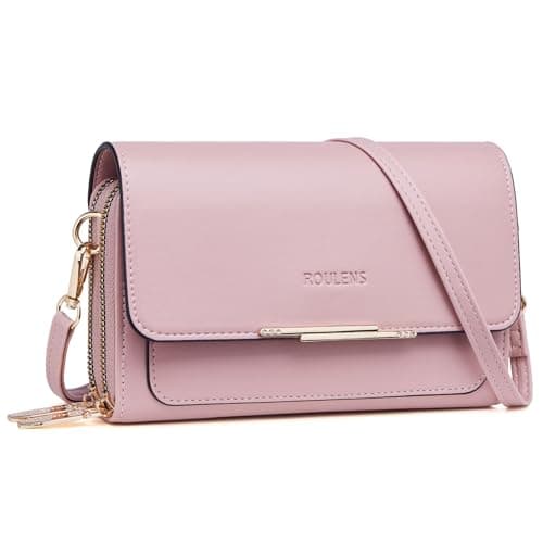 Roulens Small Crossbody Bag for Women,Cell Phone Purse Women's Shoulder Handbags Wallet Purse with Credit Card Slots - Image 1