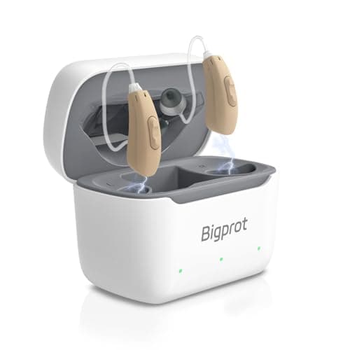 BIGPROT OTC Hearing Aids for Seniors, Superior Sound Quality, Comfort & Invisible design, AI Noise Cancellation, 120+ Hours of Charging Case Usage, 3 Smart Scene Modes - Image 1