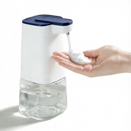 Rechargeable Foam Soap Dispenser, 330ml/11.2oz Large Capacity, Multi-Liquid Compatible, 0.25s Instant Foaming & IPX4 Waterproof, 45° Nozzle for Kitchen, Bathroom & Office - Image 1