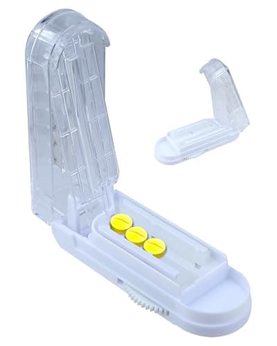 Adjustable Pill Cutter Splitter for Small and Tiny Pills, Larger Pills, Pill Splitter with Centering Device Accurately Cuts Multiple Pills a time,Tablet Cutter with Hidden Sharp Blade - Image 1