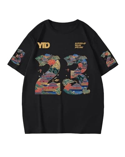 YTD Unisex Birthday T-Shirt - 23" Print Mens Graphic T-Shirts Short Sleeve, Versatile Gift for Men Women (XS-XXL) - Image 1