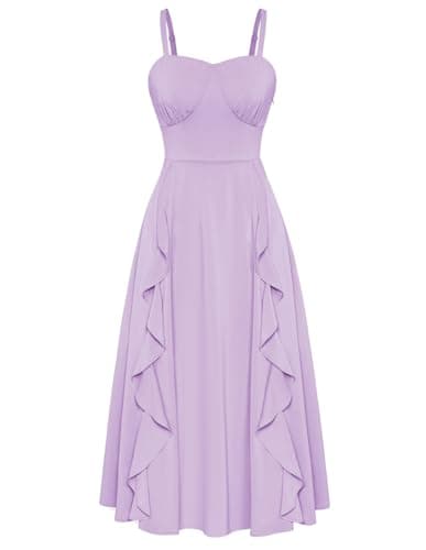 Belle Poque Light Purple Dress for Women Wedding Guest Sun Dresses for Women 2024 Lavender Bridesmaid Dresses M - Image 1