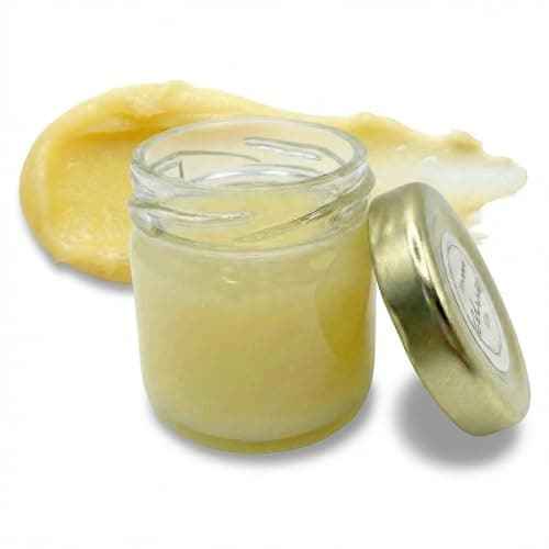 Travel Size Toiletries, Unscented, Natural Lotion, Body Moisturizer, Face Cream, No Petroleum Organic Castor & Jojoba Oil Aftershave Balm Beard Oil Diaper Rash Cream Tattoo Aftercare | Glass 1 oz - Image 1