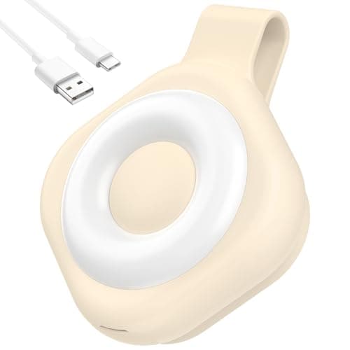 Divava Nurse Night Light Clip for Badge - Rechargeable Magnetic Badge Light with 6 Brightness & 3 Color Modes, Hands-Free Nurse Essentials for Night Shift, Purse Light for Walking, Camping Beige