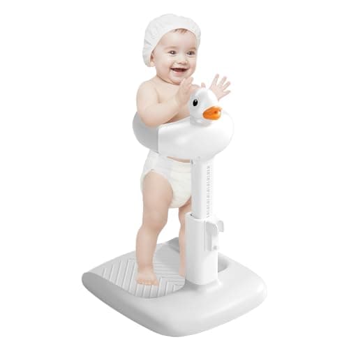 Gakfawd Baby Shower Stand with Anti-slip Base, Adjustable Child Stand for Shower Infant Bath Support Stand Bath Stand for Toddlers 6-36 Months (Grey) - Image 1