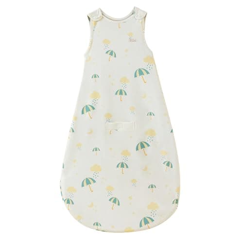 AnZai Merino Wool & Organic Cotton Sleep Sack for 2-24 Months - 2 Way Zipper Adjustable Sleeping Bag, Year Round Wearable Blanket for Babies Oatmeal - Image 1