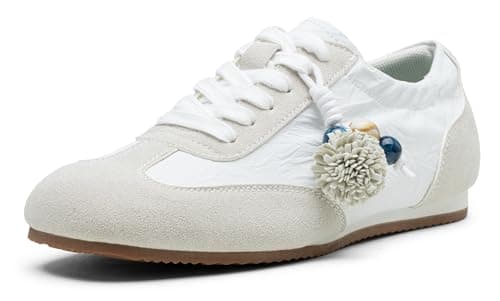 Vepose Women's Fashion Sneakers 8200 White Arch Support Comfortable 2026 Tennis Walking Shoes Size 8 USM (CZR8200 White Grey 08) - Image 1