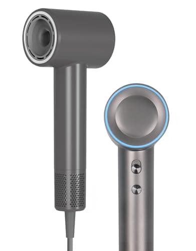 Ionic Hair Dryer with High Speed Brushless Motor, 110000 RPM Fast Drying, Hair Dryer is Suitable for Women, Men, and Kids, Low Noise, Travel Compact Blow Dryer, Charcoal - Image 1