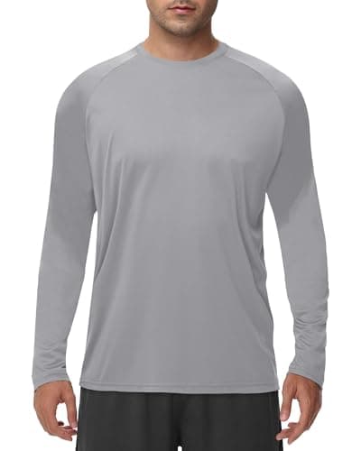 Long Sleeve Shirts for Men - Quick Dry Moisture Wicking UV UPF Sun Protection T-Shirts for Fishing Workout Swim - Image 1