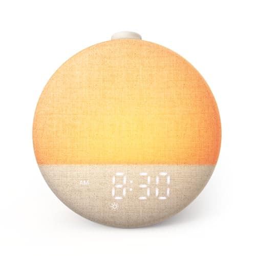 Dreamegg Sunrise 2 - Sunrise Alarm Clock, Sound Machine for Sleep, Favorites Mode, Sleep Routines, Dimmable Night Light, 29 Soothing Sounds, White Noise Machine, Wake Up Light for Bedrooms (Cream) - Image 1