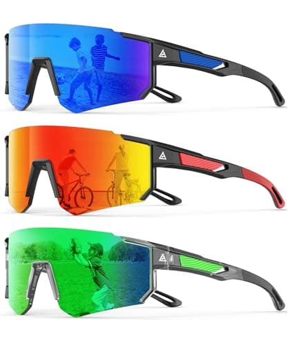 KALIYADI Kids-Sunglasses Toddler-Sunglasses Boys-Girls Youth-Sport-Sun-Glasses: Baseball Running UV400 Protection Age 6-14 - Image 1