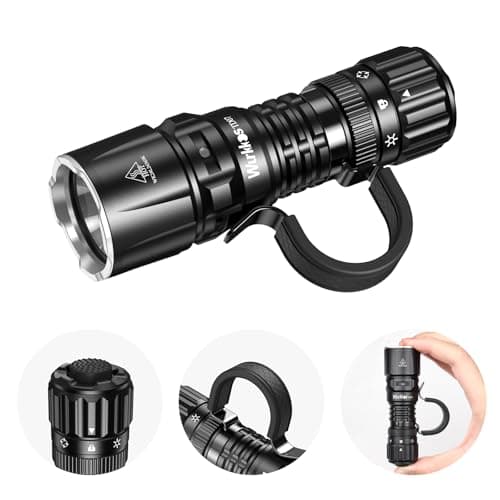 Wurkkos TD07 LED Tactical Flashlight, USB-C Rechargeable Flashlights, 1300 High Lumen EDC Small Flashlight, Turbo/Strobe Momentary, IP68 Waterproof, 6 Lighting Modes, Flash light for Emergency Camping - Image 1