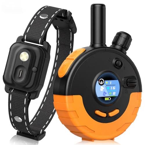 RPZ Dog Shock Collar with Remote Control, Dog Training Collar, E Vibration Collar for Large Medium Small Dogs, 4 Training Modes Rechargeable IPX7 Waterproof 4200FT, 1pcs - Image 1