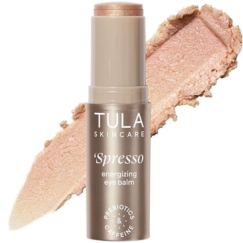 TULA Skin Care ‘Spresso Energizing Eye Balm, Americano - Energizing & Hydrating Caffeine Under Eye Treatment for Dark Circles, Portable and Perfect to Use On-the-go, 0.35 oz. - Image 1