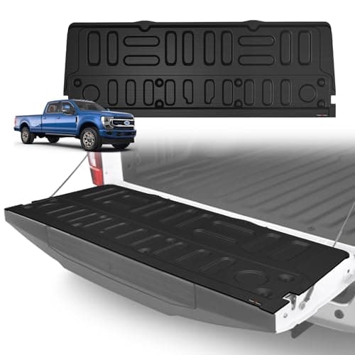 TripleAliners Truck Mat Compatible with 2017-2022 Ford Super Duty F250/F350/F450 Accessories, Tailgate Mat Custom Fit All Weather Protection Pickup Liner