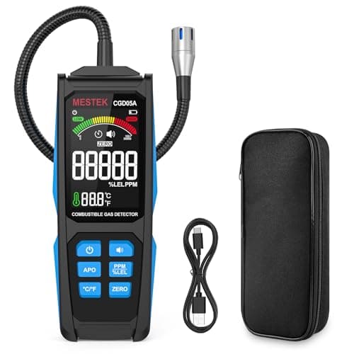 MESTEK Natural Gas Detector, Gas Leak Detector with Long Gooseneck, Locating The Source Like Propane, Methane, and Butane for Home and RV, Rechargeable - Image 1