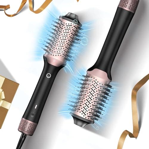 Blow Dryer Brush Hair Dryer | One-Step Hot Air Brush with Oval Volumizer High-Speed Hair Styler with Negative Ions for Drying & Smoothing & Volumizing for All Hair Types 110000 RPM Black - Image 1