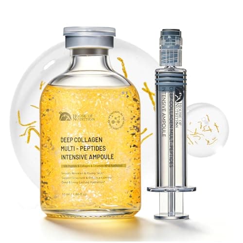 Silk Peptide Intensive Lifting Ampoule, Deep Collagen Silk Peptide Serum for Face Lifting, Smoothing & Hydrating, 1.86 Fl Oz - Image 1