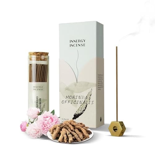 Unwind & Balance – Innergy Morinda Root Incense Sticks, Natural Herbal Blend with White Peony & Oud (Agarwood) for Relaxation, 150 Sticks - Image 1