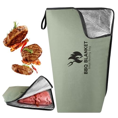 BANGIE BBQ Blanket for Resting Meat, Seamless Leakproof Smoker Bag, Insulated Meat Resting Bag for Large Brisket & Turkey, Grease-Resistant Smoker Accessories Gift for Men Dad Husband, 21in (Green) - Image 1