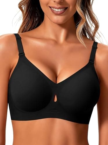 Jelly Wireless Bras for Women Sexy Comfortable Bra Bralettes V Neck No Underwire Bras Push Up Everyday Seamless Bra S XXL - Image 1