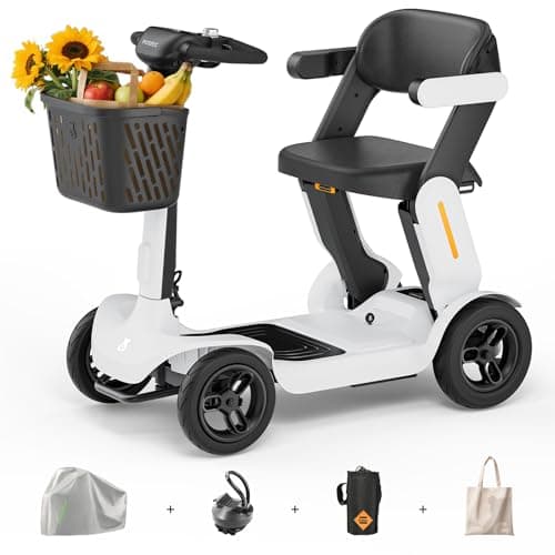 Mobility Scooter for Adult, 25 Miles Endurance Lightweight Mobility Scooter, Folding Mobility Scooters for Adult, Powered Mobility Scooter All Terrain Motorized Scooter Collapsible - Image 1