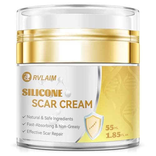 Scar Cream Silicone Scar Gel, Scar Cream for Surgical Scars, Advanced Scar Removal Cream for C-Section, Injury, Acne, Burns, Keloids, Stretch Marks, Old & New Scars, 1.85 Oz (55g) - Image 1